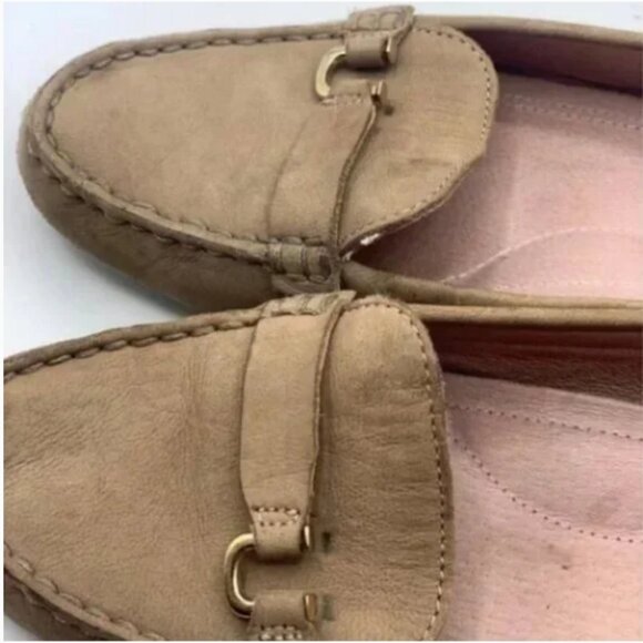 UGG Callen Suede Driving Loafer Tan Size 8.5 - Picture 7 of 9